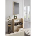 Meuble d'entrée en bois avec miroir 2 tiroirs et étagères Most Wood Vente