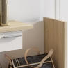 Meuble d'entrée en bois avec miroir 2 tiroirs et étagères Most Wood Remises