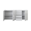 Buffet pour salon blanc Made in Italy effet marbre Durham Remises