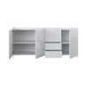 Buffet pour salon blanc Made in Italy effet marbre Durham Remises