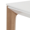 Table extensible salle à manger 120-180x80cm blanc et bois Komodo Catalogue