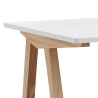 Bureau modulable blanc et chêne 120x76x60cm Lennis Offre