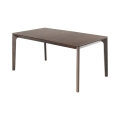 Table extensible de salon 160-240x90cm en bois noyer foncé Komodo Wood Promotion