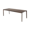 Table extensible de salon 160-240x90cm en bois noyer foncé Komodo Wood Vente