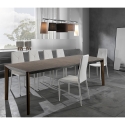 Table extensible de salon 160-240x90cm en bois noyer foncé Komodo Wood Offre