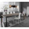 Table extensible de salon 160-240x90cm en bois noyer foncé Komodo Wood Offre