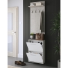 Meuble d'entrée armoire chaussures et porte-manteau Plaka Cement Vente