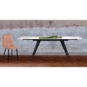 Table extensible pour repas plateau en céramique 140-200x81cm Onice Choix
