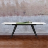 Table extensible pour repas plateau en céramique 140-200x81cm Onice Modèle