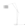 Lampe de sol blanche réglable en métal h210 cm Sayonara White Promotion