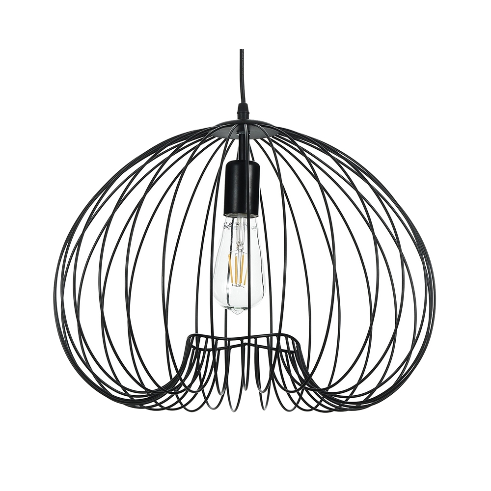Lustre suspension moderne en métal noir avec câble réglable Ø42 Lynton B Promotion Lustre suspension moderne en métal noir avec câble réglable Ø42 Lynton B Promotion