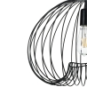 Lustre suspension moderne en métal noir avec câble réglable Ø42 Lynton B Catalogue
