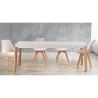 4 chaises en velours style scandinave pour salon cuisine Smart Soft Choix