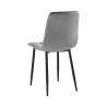 4 chaises de salon cuisine en velours effet matelassé Corfù 