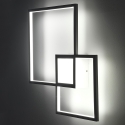 Lustre design moderne applique murale géométrique LED Rhos Prix