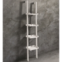 Bibliothèque murale blanche à étagères 4 niveaux h180cm Little Peoria Choix