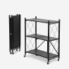 Armoire pliante à roulettes pour cuisine 3 étagères en métal Kerry M Vente