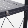Armoire pliante à roulettes pour cuisine 3 étagères en métal Kerry M Réductions