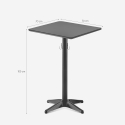 Table haute 105cm noire bar bistrot avec crochet pour sac Jotor+ Remises