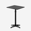 Table haute 105cm noire bar bistrot avec crochet pour sac Jotor+ Promotion