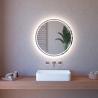 Miroir de salle de bain avec éclairage LED tactile rond 75cm ETR131 Promotion
