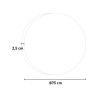 Miroir de salle de bain avec éclairage LED tactile rond 75cm ETR131 Offre