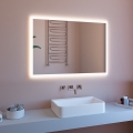 Miroir de salle de bain anti-buée LED rétro-éclairé 100x70 ETR127-M Promotion