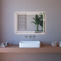 Miroir de salle de bain anti-buée rétro-éclairé 100x70 LED ETR111 Promotion