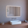 Miroir de salle de bain LED 100x70cm haut-parleurs Bluetooth ETR109 Promotion