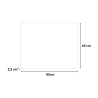 Miroir de salle de bain LED tactile rétroéclairée 80x60cm ETR106-M Remises