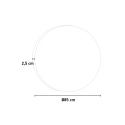 Miroir de salle de bain rétroéclairé rond 85cm anti-buée ETR103-L Offre