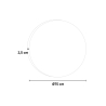 Miroir de salle de bain rond 75cm LED avec antibuée ETR103-M Offre