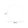 Miroir de salle de bains tactile fini brillant rond 75cm ETR116-M Offre