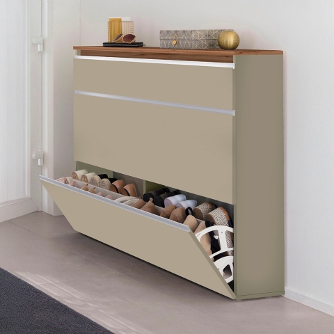 Armoire à chaussures moderne Magic Bata WT L, rangement compact pour 24 paires, 2 portes Promotion