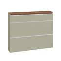Armoire à chaussures moderne Magic Bata WT L, rangement compact pour 24 paires, 2 portes Offre