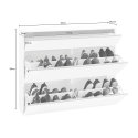 Armoire à chaussures moderne Magic Bata WT L, rangement compact pour 24 paires, 2 portes Catalogue