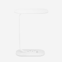 Table d'appoint blanche et noir pour canapé salon Kavet Offre
