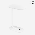 Table d'appoint blanche et noir pour canapé salon Kavet Promotion