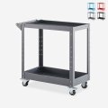 Chariot porte-outils en métal 2 étagères pour atelier garage Kerey Promotion