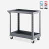 Chariot porte-outils en métal 2 étagères pour atelier garage Kerey Promotion