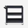 Chariot porte-outils en métal 3 étagères avec roues Kerey Plus Offre
