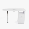 Table manucure chromée avec aspirateur et tiroirs Leopard Catalogue