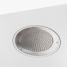 Table manucure chromée avec aspirateur et tiroirs Leopard 