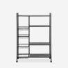 Chariot de cuisine moderne avec roulettes 115x32x135cm Faris Deluxe Vente