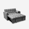 Canapé 2 places convertible assise rembourrée clic-clac gris Kilios Vente