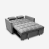 Canapé 2 places convertible assise rembourrée clic-clac gris Kilios Modèle