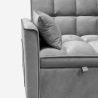 Canapé 2 places convertible assise rembourrée clic-clac gris Kilios Caractéristiques