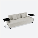 Canapé 3 places modulable avec coussins tables basses modulaires Salus Vente