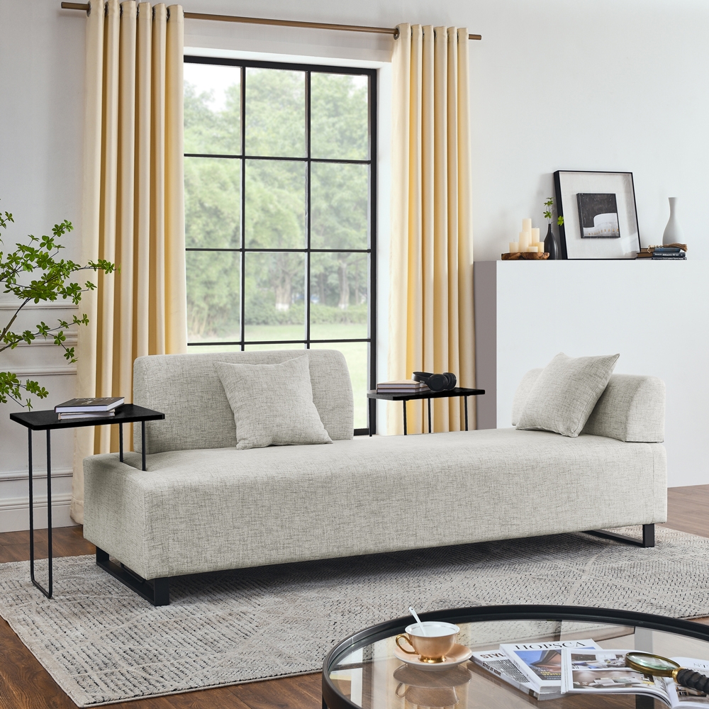 Canapé 3 places modulable avec coussins tables basses modulaires Salus Promotion Canapé 3 places modulable avec coussins tables basses modulaires Salus Promotion