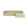 Canapé d'angle 4 places modulable en velours côtelé Cady Velvet Right Offre